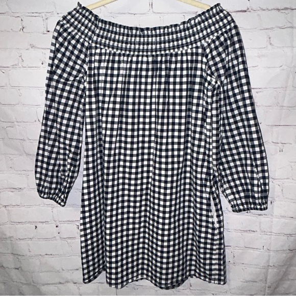 Abercrombie & Fitch Off the Shoulder‎ Gingham dress size S - Picture 6 of 9